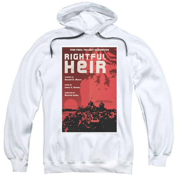 Star Trek Tng Season 6 Episode 23 Adult Pullover Hoodie Sweatshirt White