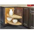 thumbnail image 5 of Rev-A-Shelf LD-4NW-882-35-1 Pivot 2 Shelf Half Moon Lazy Susan, Wood, 5 of 8