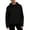 Black, variant on Men's Half-Zip Hooded Sweatshirt for Matching Parent-Child Outfits Casual Long Sleeve Top for Family Daily Occasions
