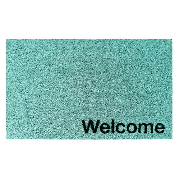 Collins Cyan Pastel Welcome Doormat, 24" x 36"