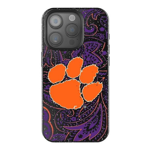 Keyscaper Clemson Tigers Paisley Bling iPhone Case