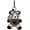 Brown Love, variant on Cute Pilot Panda Bear Keychain Plush Animal Pendant Bag Charm Keyring 3.93x4.33inch Brown Love