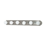 60/302-Nuvo Lighting-Six Light Vanity Racetrack Style-36 Inches Wide by 4.75 Inches High