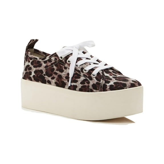 Aqua Womens Piper Canvas Fashion Platform Sneakers Multi 6.5 Medium (B,M)