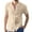 Khaki, variant on Gubotare Mens Dress Shirt Cotton Regular Fit Short Sleeve Casual Hawaiian Shirt for Men,Navy XXL