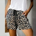 thumbnail image 2 of ERkkoi Summer Shorts For Women 2025 Running Shorts Fashion Comfy Drawstring Print Elastic Waist Pockets Sweat Shorts Women Athletic Shorts A L, 2 of 6