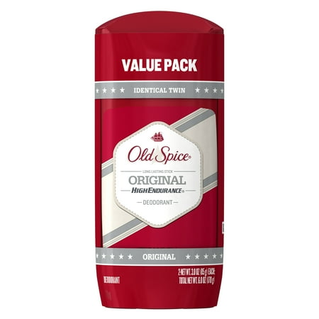 Old Spice High Endurance Original Scent Deodorant 3 oz Twin