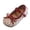Red, variant on Xfvqtps Girls Mary Jane Shoes Flats Soft Sole Bow Detail Floral Ballet Hook and Loop Strap Princess Shoes for Spring Summer Casual Outfit