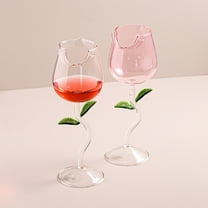Fmxomd Creative Rose Wine Glasses 150ml Crystal Red Wine Glasses Rose Flower Goblet Wine Cocktail Juice Glass for Party Bar Wedding