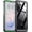 Green/Clear, variant on IP68 Waterproof Rugged Full‑Body Case for Samsung Galaxy S25 FE 6.7", Military‑Grade Drop Protection, Dustproof Sealed Protective Cover,Black
