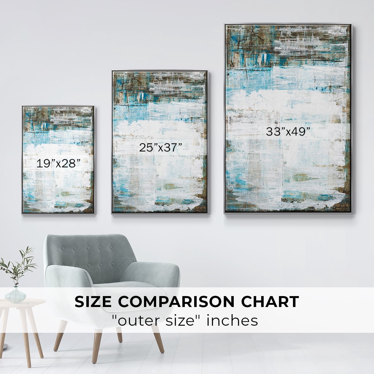 Beach Glass Framed Premium Gallery Wrapped Canvas - Ready to Hang