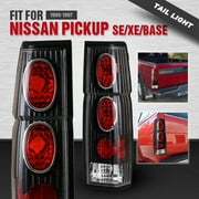 Tail Lights For 1986-1997 Nissan Hardbody D21 SE/XE,1995-1997 Nissan Pickup SE/XE Altezza Black Clear