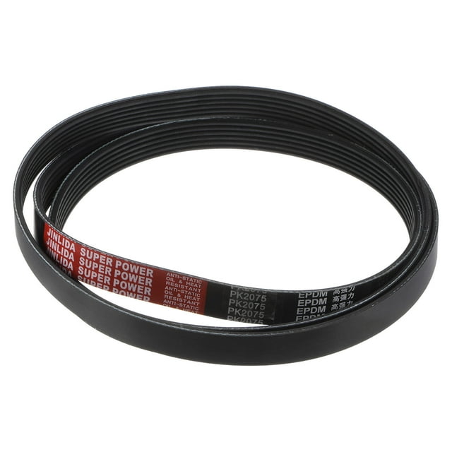 Unique Bargains 6PK2075 V-Ribbed Belt 6 Ribs 2075mm Length x 21mm Width x 5mm Height, EPDM Micro V Serpentine Belt