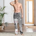 thumbnail image 2 of Balery Cats Group Pantalones de pijama para hombre, pijama ultraligero, pantalón de descanso-3X-Large, 2 of 6