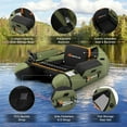 thumbnail image 4 of Spaco Inflatable Fishing Float Tube with Pump Storage Pockets and Fish Ruler, 4 of 10