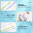 thumbnail image 3 of UPIQNG 200Pcs Plastic Toothpicks Disposable Interproximal Brush Sturdy Double-ended Dental Pick Oral Hygiene Cleaner Tooth Cleaning Tool Random Color, 3 of 7