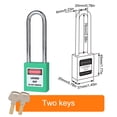 thumbnail image 3 of 5 Pieces Padlock Industrial Car Lockout Kit Simple Durable Access Control Equipment Lockpicking Sets Safety Locks for Companies Green, 3 of 6