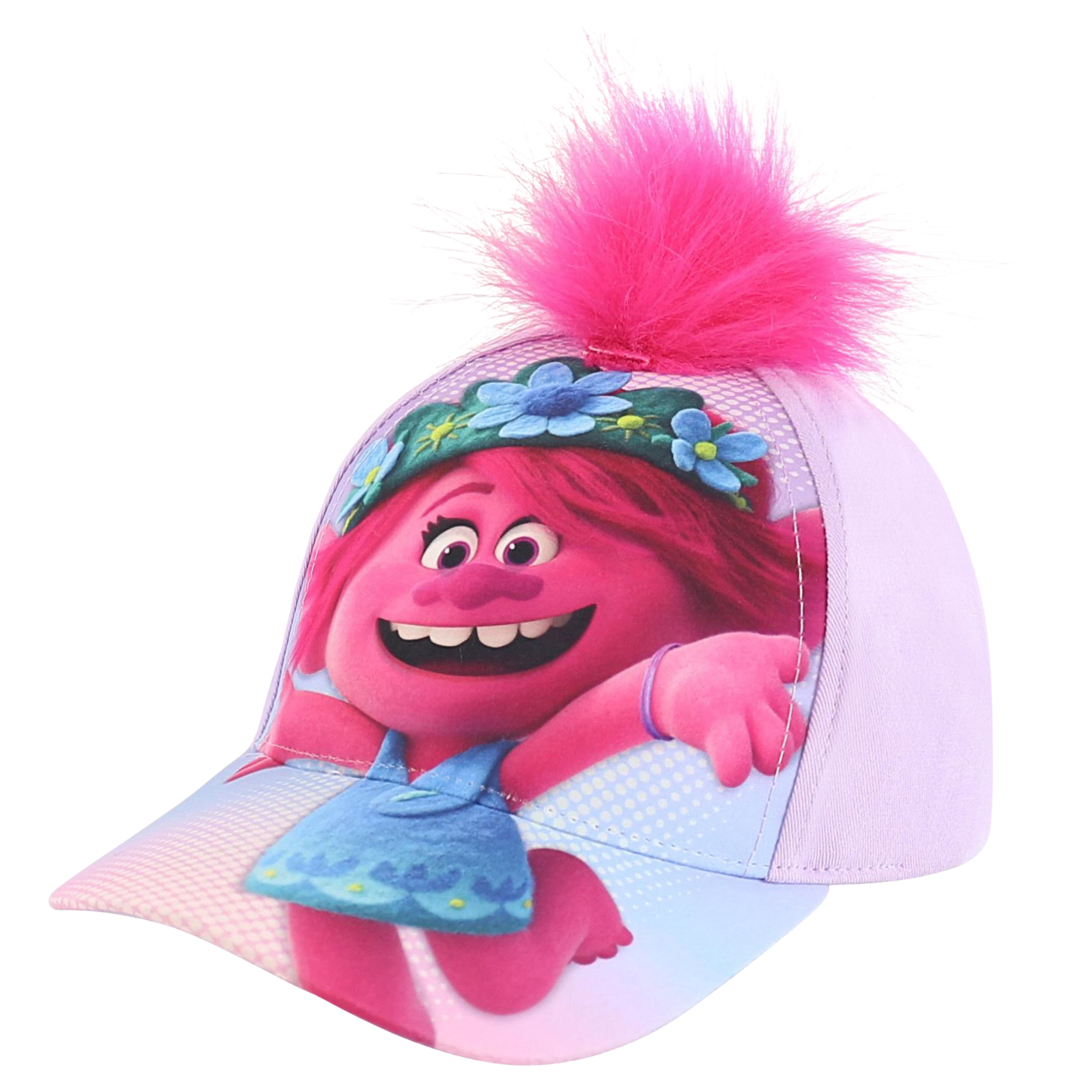 DreamWorks Trolls Poppy 2 Piece Design Girls Baseball Cap Age 4-7