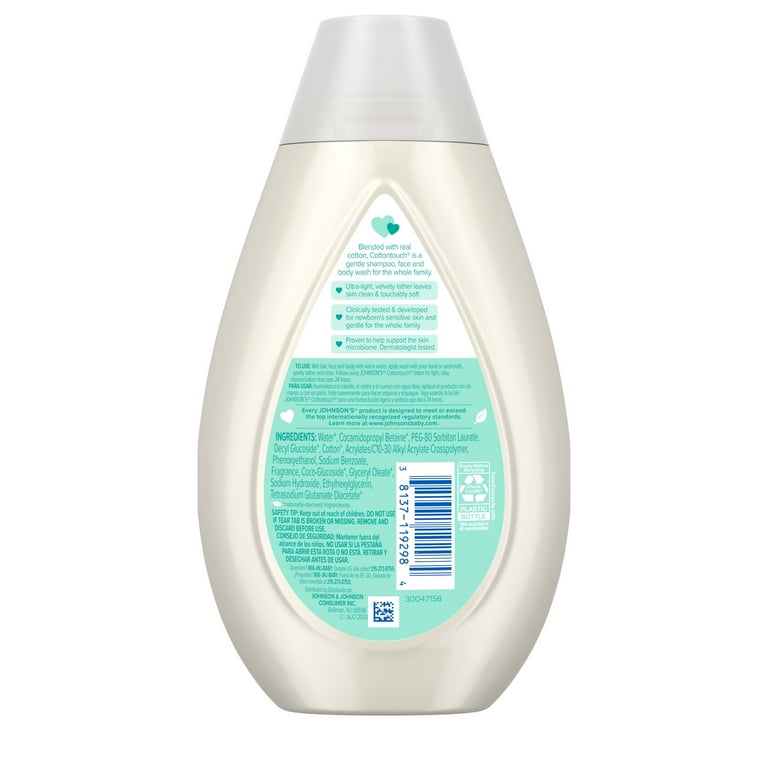 Johnson's baby shampoo cotton touch discount