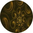 thumbnail image 1 of Ahgly Company Machine Washable Indoor Round Transitional Dark Bronze Brown Area Rugs, 3' Round, 1 of 7