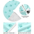thumbnail image 2 of FMSHPON Dog Paw Xmas Christmas Tree Skirt Stand Mat for Holiday Party Decoration Indoor Outdoor 48 inches, 2 of 6