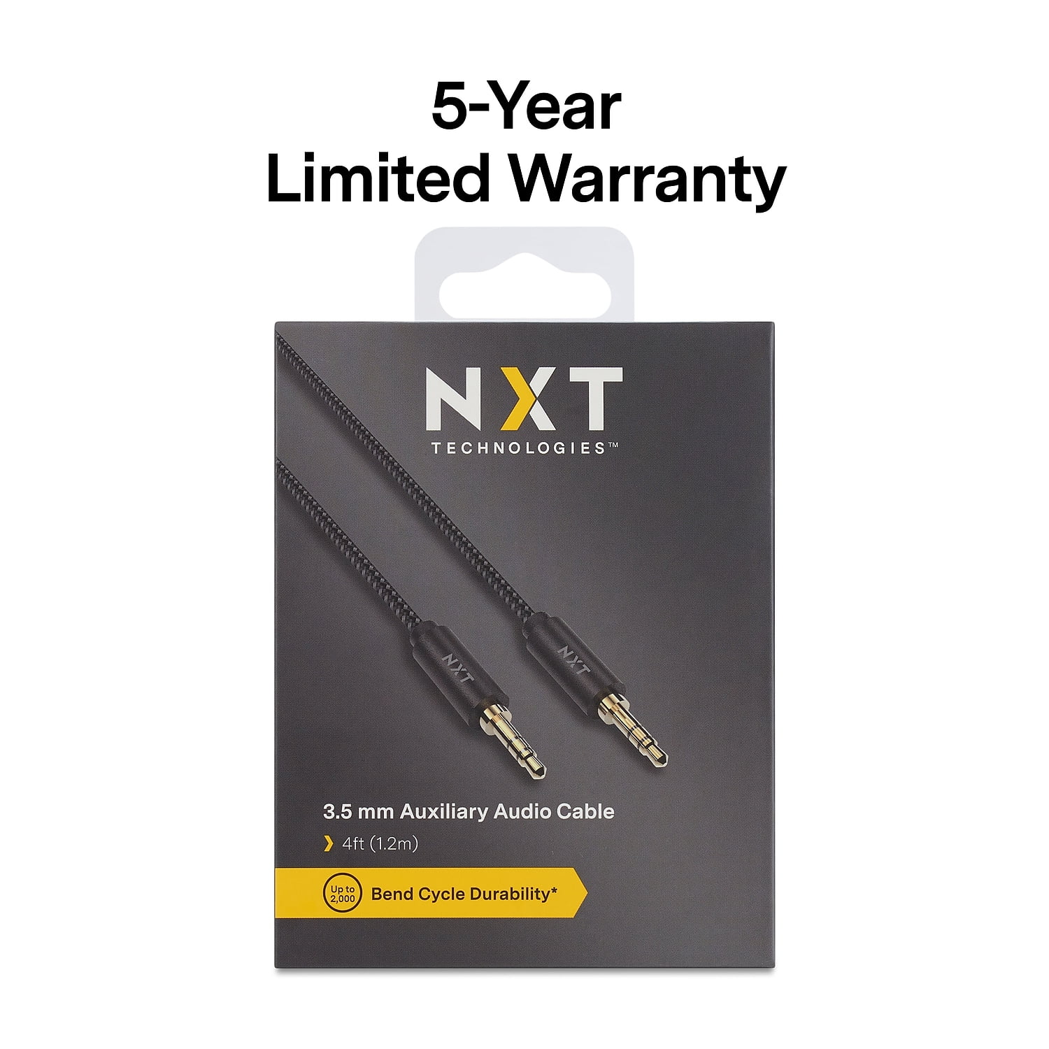 NXT Technologies 4 Ft. Mini-phone Stereo 3.5mm Cable Bk NX54358