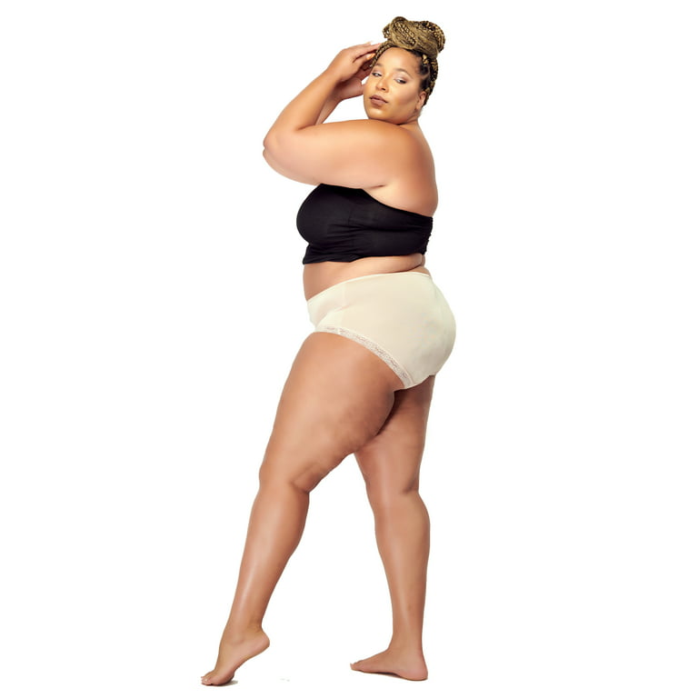 B2BODY Women's Breathable Lace Bikini Panties Small to Plus Sizes  Multi-Pack 