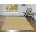thumbnail image 2 of Linon Trio Sariya Hand Tufted Polyester 5'x7' Rug in Yellow, 2 of 4