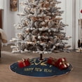 thumbnail image 5 of Salouo Happy New Year 2024 (3) Christmas Tree Skirt 30" Farmhouse Christmas Decorations Snowman Xmas Tree Skirt Tree Mat for Holiday Party Decor, 5 of 8