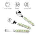 thumbnail image 3 of Rateoe Cute Chubby Frog for Stainless Steel Kids Silverware Set - Child and Toddler Safe Flatware - Children's Knife, Fork And Spoon Set, 3 of 8