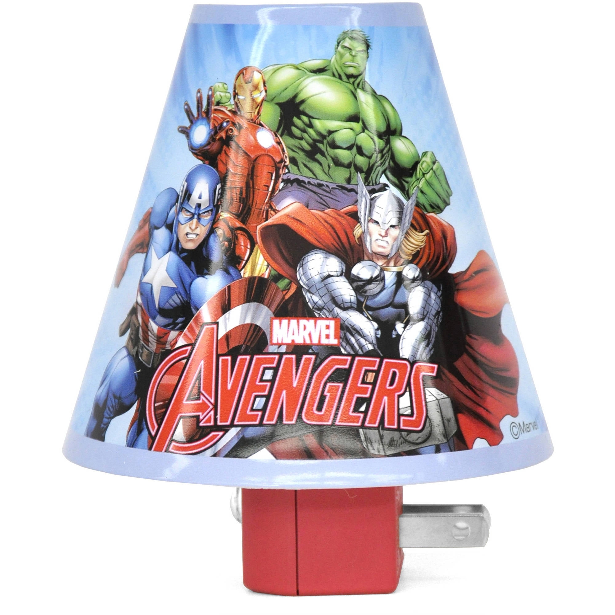 Avengers Personalized Marvel Avengers LED Night Light Lamp with Remote Control 