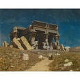thumbnail image 3 of Ivan Fedorovich Choultse 18x15 Black Modern Framed Museum Art Print Titled - The Ruined Temple of Kom Ombo, Egypt, 3 of 5