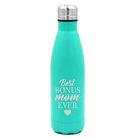 MIP Brand 17 oz. Double Wall Vacuum Insulated Stainless Steel Water Bottle Travel Mug Cup Best Bonus Mom Ever Step Mom Mother