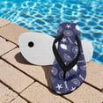 thumbnail image 3 of POLERO Kids Boys Girls Flip Flops Lemon Blue Print Comfort Quick-Dry Beach Pool Thong Sandals(Little Kid/Big Kid) Size 1, 3 of 6