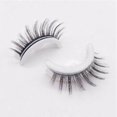 thumbnail image 5 of 2x Pestañas postizas Reutilizable Sin pegamento Lavable exterior exterior exterior natural Conveniente Múltiples suaves 1 par para la de Navidad Boda Hombr Yuyangstore Pestañas postizas, 5 of 5