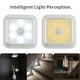 thumbnail image 5 of Billuyoard Lámpara de escalera de luz de sensor de movimiento de luz nocturna de inducción de cuerpo humano LED Iluminación y accesorios Luz cálida de concha blanca cuadrada, 5 of 6