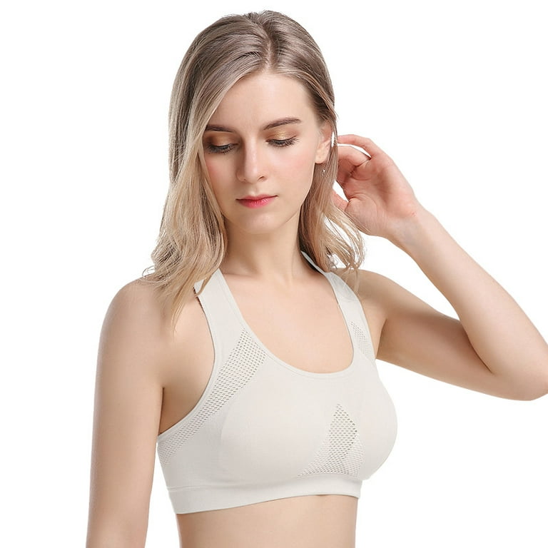 Women's Seamless Double Layer Sports Bra High Impact Support Yoga