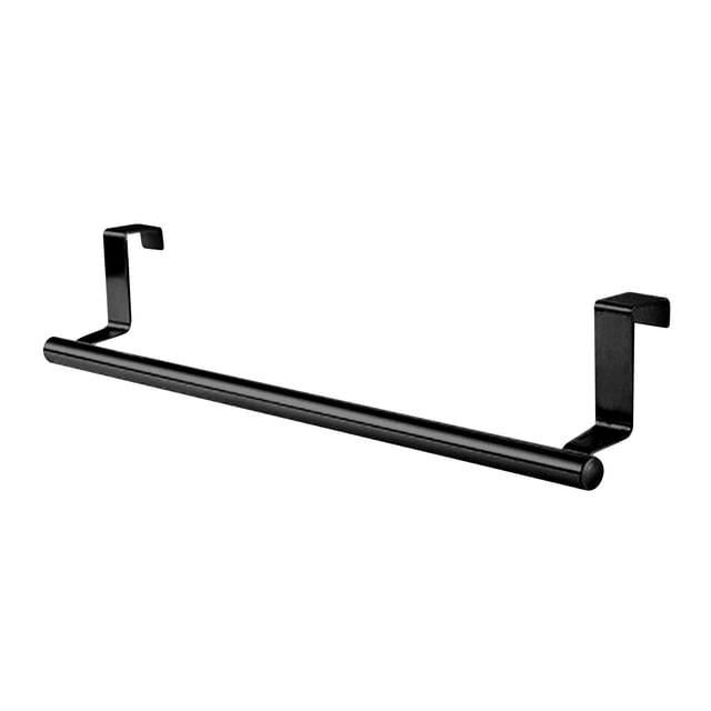 Bdday Food Storage Containers Stainless Steel Single Pole Double-Layer Towel Rack Kitchen and Bathroom Non Perforated Towel Rack Cabinet Door Back Hanging Rack Kitchen Storage Shelves