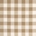 thumbnail image 5 of PowerSellerUSA French Door Curtain, Elegant Buffalo Plaid Curtains for Front Door, Classic Farmhouse Country Decor Plaid Gingham Checkered Design Door Curtains, 54" W x 40" L Single Panel, Beige, 5 of 7