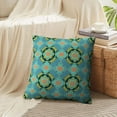 thumbnail image 4 of LALILO Throw Pillow Covers Mosaic Geometric Sketch Green Blue And Cushion Cover 18" x 18", 2 Pack, 4 of 6