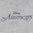 thumbnail image 2 of Junior's Aristocats Classic Blue Logo Graphic Tee Athletic Heather Medium, 2 of 3