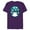 Purple, variant on Star Wars The Mandalorian Grogu & Frogs May the Force - Short Sleeve Blended T-Shirt for Adults - Customized-Dark Heather