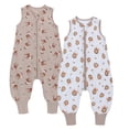 thumbnail image 1 of Pijama Niños 2piezas Miracle Baby Saco de Dormir para Bebés Pequeños, 100% Algodón, sin Mangas,0.5Tog,de 12 a 24 Meses, 1 of 5