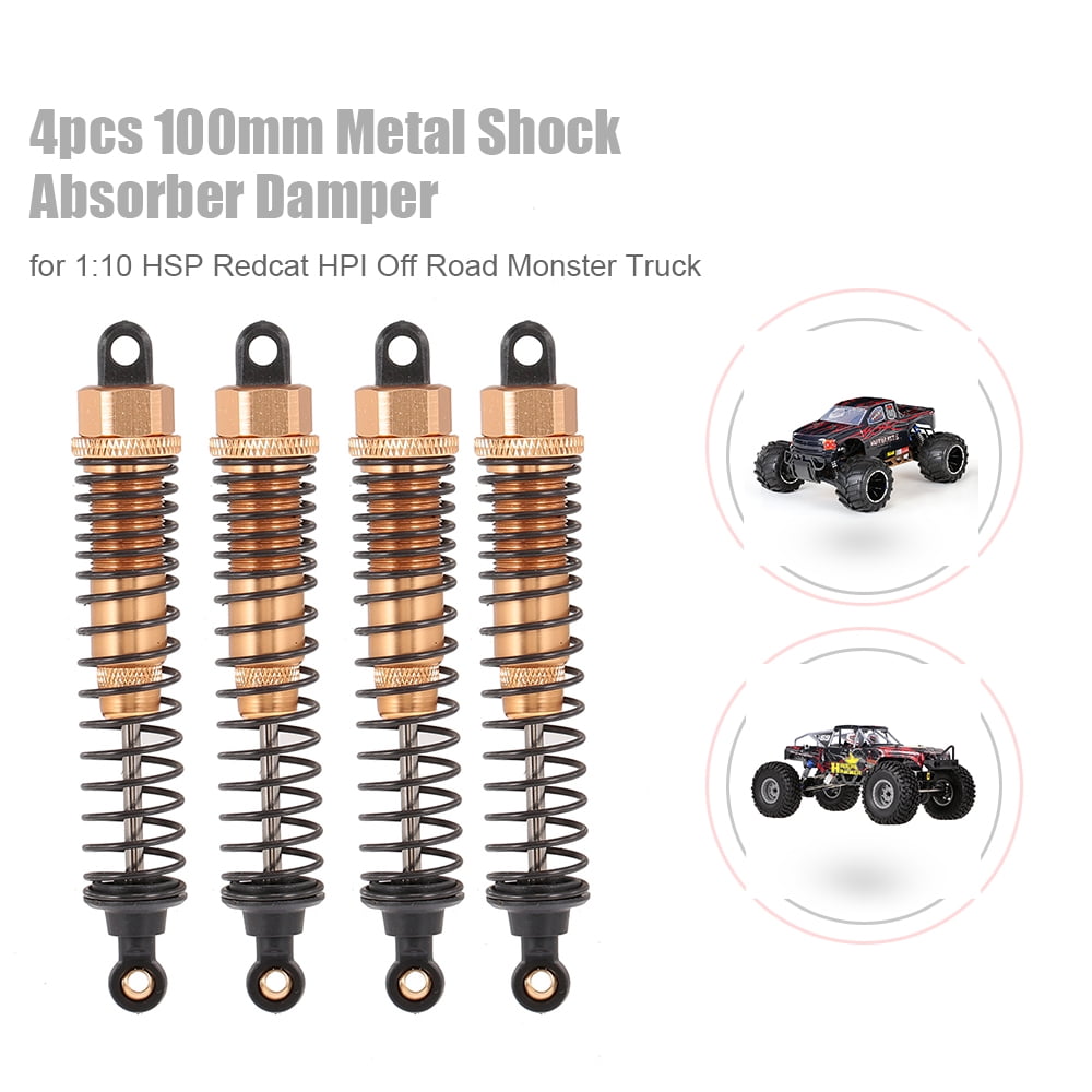 4Pcs RC Car Shock Absorbers 100mm for 1/10 Axial SCX10 RC4WD D90 Hobby Model 