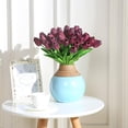 thumbnail image 2 of Artificial Flowers Fake Flower Tulip Latex Material 10pcs, 2 of 6