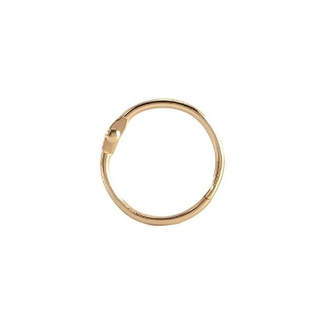 Inteprter 50 piezas de anillos para encuadernación de 25mm, aros para libros de hojas sueltas, llavero para el hogar con bisagras, anillo de Type2 NO2