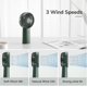 thumbnail image 2 of Hand Fan 4000mah Mini Portable Fan Usb Rechargeable Personal Pocket Fan [max 16h Working Time] With 3 Speeds For Outdoor Travel-glacier White, 2 of 3