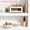 White, variant on Black Bread Box For Kitchen Countertop Small Vintage Counter Top Breadbox Homemade Storage Container Sourdough Loaf Farmhouse Wooden Corner Organizer Cabinet