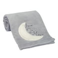 thumbnail image 4 of Lambs & Ivy Goodnight Moon Gray Appliqued and Embroidered Fleece Baby Blanket, 4 of 8