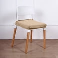 thumbnail image 6 of Efavormart Champagne Velvet Dining Chair Seat Cover, Stretchable Chair Cushion Cover with Tie Removable Washable Upholstered Protector Seat Slipcovers for Dining Room, Office, 6 of 11